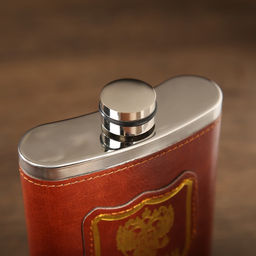 Фляжка Герб, нержавеющая сталь, 300 мл, 10 oz