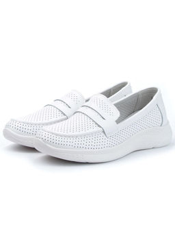06-ST9182-2 WHITE Туфли летние женские (натуральная кожа)