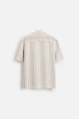 STRIPED TEXTURED SHIRT - Zara фото 7