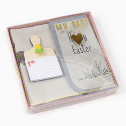 Набор подарочный Happy Easter полотенце 40х73см, прихватка 19х19см, магнит 11х7см - Этель фото 9