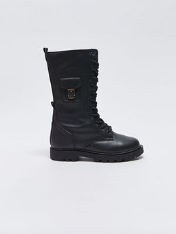 Deri G?r?n?ml? K?z ?ocuk ?izme - Waikiki фото 2