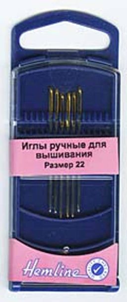 ИГЛЫ С ЗАКРУГЛЁННЫМ КОНЧИКОМ ДЛЯ ВЫШИВАНИЯ HEMLINE
