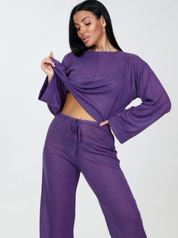 006 Пижама брюки (Фиолетовый)