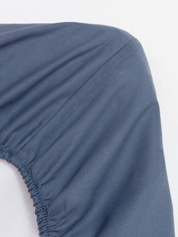 Простыня на резинке Этель 180х200х25, цвет синий, 100% хлопок, бязь 125г/м2  фото 9