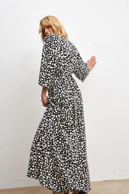 Платье 156708 (черно-белый)