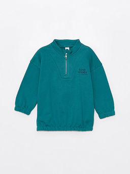 Bisiklet Yaka Uzun Kollu Erkek Bebek Sweatshirt ve E?ofman Alt 2li Tak?m - Waikiki фото 2
