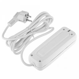 Удлинитель сетевой 3м, 3 гнезда, с заземлением (Россия) - Домашняя мода фото 2