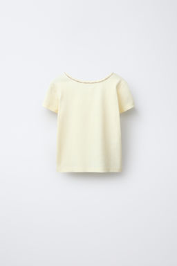 RIBBED T-SHIRT WITH JEWELS