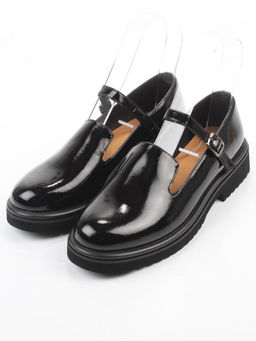 06-DLG05-2 BLACK Туфли женские (натуральная кожа)