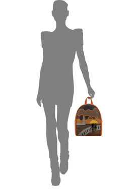 Сумка с аппликацией ДС-348-113 рыжий - Protege фото 4