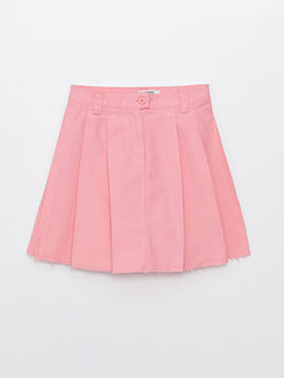 Basic Gabardin K?z ?ocuk Pileli Etek
