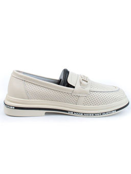 03-PDD170-2 BEIGE Лоферы женские (натуральная кожа)