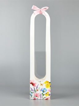 Цена за 5 шт. Коробка для цветов складная Цветы, 10?45?10 см