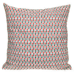 Наволочка декоративная 43х43см "Рыбы" серый, искусственная ткань, на молнии (Китай)