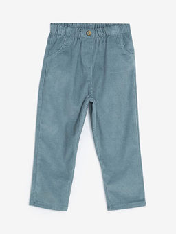 Beli Lastikli K?z Bebek Kadife Pantolon