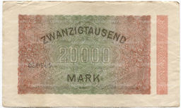 Банкнота 20000 марок 1923 года Германия