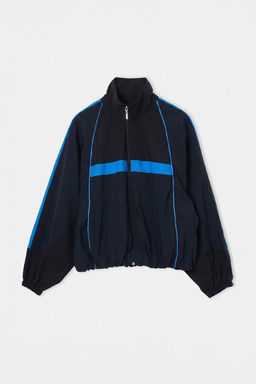 Lacivert Oversize Kal_p Renk Bloklu Yazl_k Mont TWOAW27MO00136 - Trendyolmilla фото 7