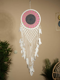 Ловец снов «Розовый подсолнух», 32×90 см