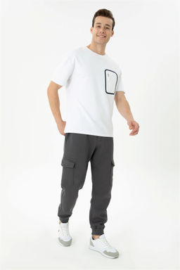 Мужские спортивные штаны антрацитового цвета Неожиданная скидка в корзине