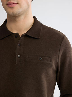 Polo Yaka Erkek Sweatshirt