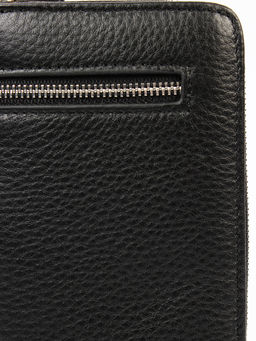 LACCOMA клатч 162-49-черный натуральная кожа