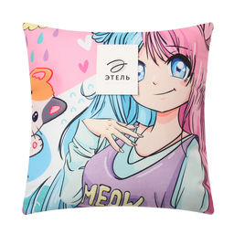 Подушка декоративная Аниме Мяу - Этель фото 4