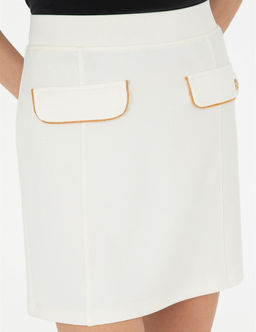 Ekru A Kesim _rme Etek - Pierre cardin фото 5