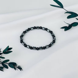 Браслет из Агата и Гематита 20 см