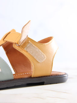 Босоножки 1036.подиум178br.Тыква+авокадо лион+коралл - Edart фото 3