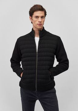 Fermuarl? Triko Ceket - Mavi фото 2