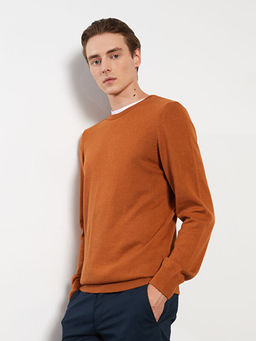 Bisiklet Yaka Erkek Triko Kazak