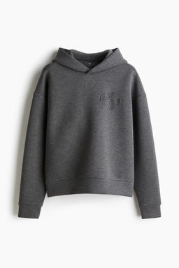 Sudadera efecto neopreno con capucha Loose Fit - H&m фото 5