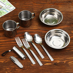 Подарочный набор для пикника «Полевая кухня»: 10 предметов