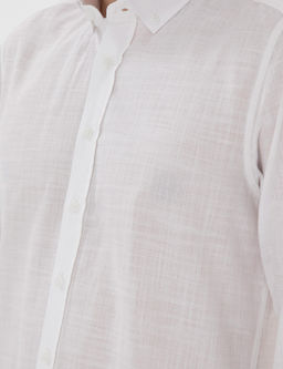 Beyaz Slim Fit Keten G_r_n_ml_ G_mlek - Pierre cardin фото 7