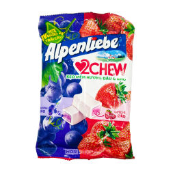 Жевательные конфеты Микс со вкусом клубники и винограда Alpenliebe 2 Chew, Вьетнам, 84 г