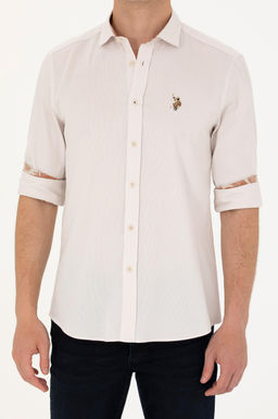 U. S. Polo Assn Мужская рубашка с длинным рукавом Stone - U.s. polo assn фото 20