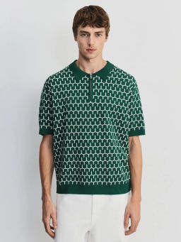 Джемпер поло из жаккарда ZR2605043305-16 / Zarina