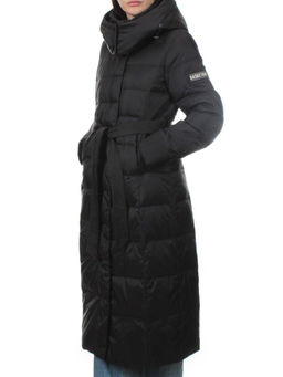 3069 BLACK Пуховик облегченный зимний женский (80% пух, 20% перо)