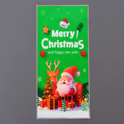 Цена за 50 шт. Пакет подарочный новогодний, для сладких подарков Новогодний МИКС №2 13?27 см1 см - UPAK LAND фото 14