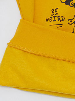 Bisiklet Yaka Nostaljik Maymun Bask?l? Uzun Kollu Erkek ?ocuk Sweatshirt - Waikiki фото 3