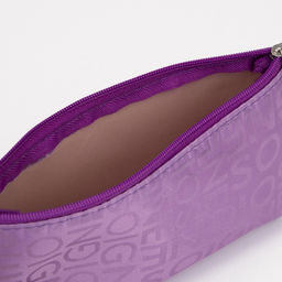 Цена за 2 шт. Косметичка-пенал на молнии, маленькая, с буквами, сиреневая