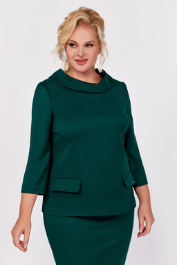 Блуза Swallow 803.2 черный+серебряный узор фото 693