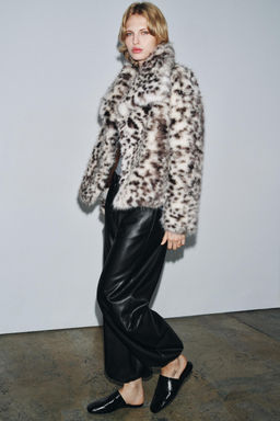 ZW COLLECTION LEATHER EFFECT BALLOON TROUSERS - Zara фото 2