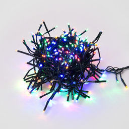 ULD-S0300-200/DGA MULTI IP20 FIRECRACKER Гирлянда светодиодная с контроллером Фейерверк, 3м. 200 светодиодов. Разноцветный свет. Провод зеленый. ТМ Uniel - Volpe фото 2