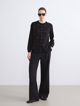 Bisiklet Yaka Ta?l? Kad?n Triko H?rka