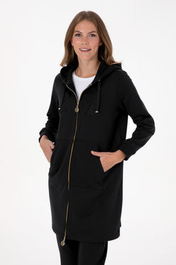 Kad_n Siyah Basic Sweatshirt Sepette S_rpriz _ndirim