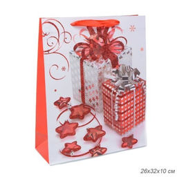 Цена за 12 шт. Пакет подарочный 26х32х10 / 362-52-M /уп 12/480/Новый год - Галеонтрейд фото 6