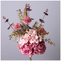 ЦВЕТОЧНАЯ КОМПОЗИЦИЯ ДЛИНА=38СМ , ЦВЕТ БУРГУНДИ