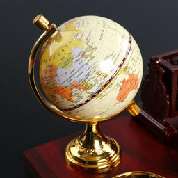 Набор настольный, органайзер 6 в 1, с визитницей и часами, вишня