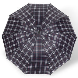 Зонт механический «Клетка», 4 сложения, 10 спиц, R=52/60 см, d=104 см, МИКС